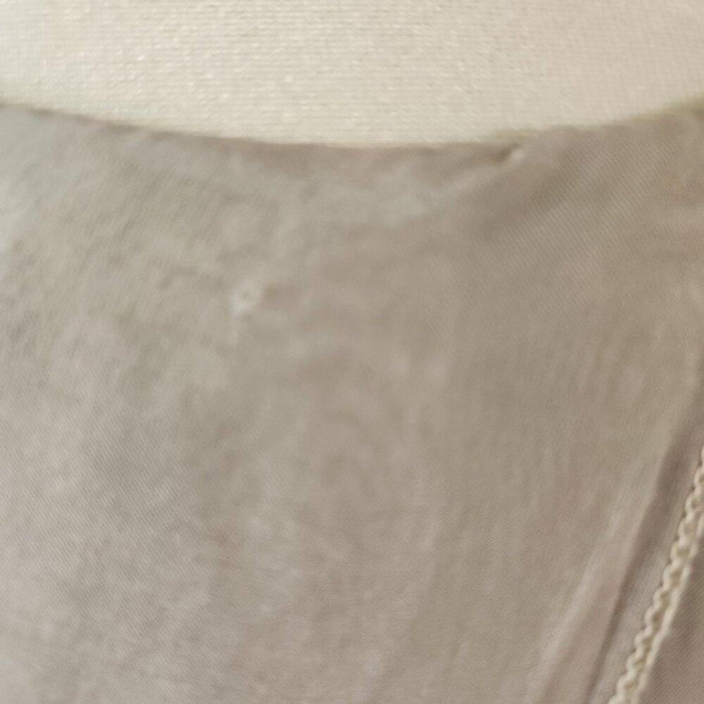 Made in Italy silk Embellished Tank Top Neutral Sheer Overlay whimsical fairy - Picture 4 of 10